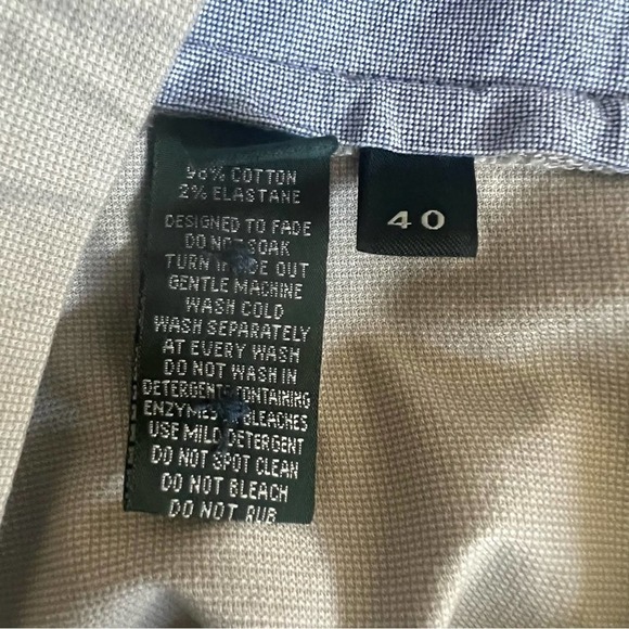 Rodd & Gunn Slim Fit Chino Shorts Size 40 Gray Italy - Picture 6 of 7